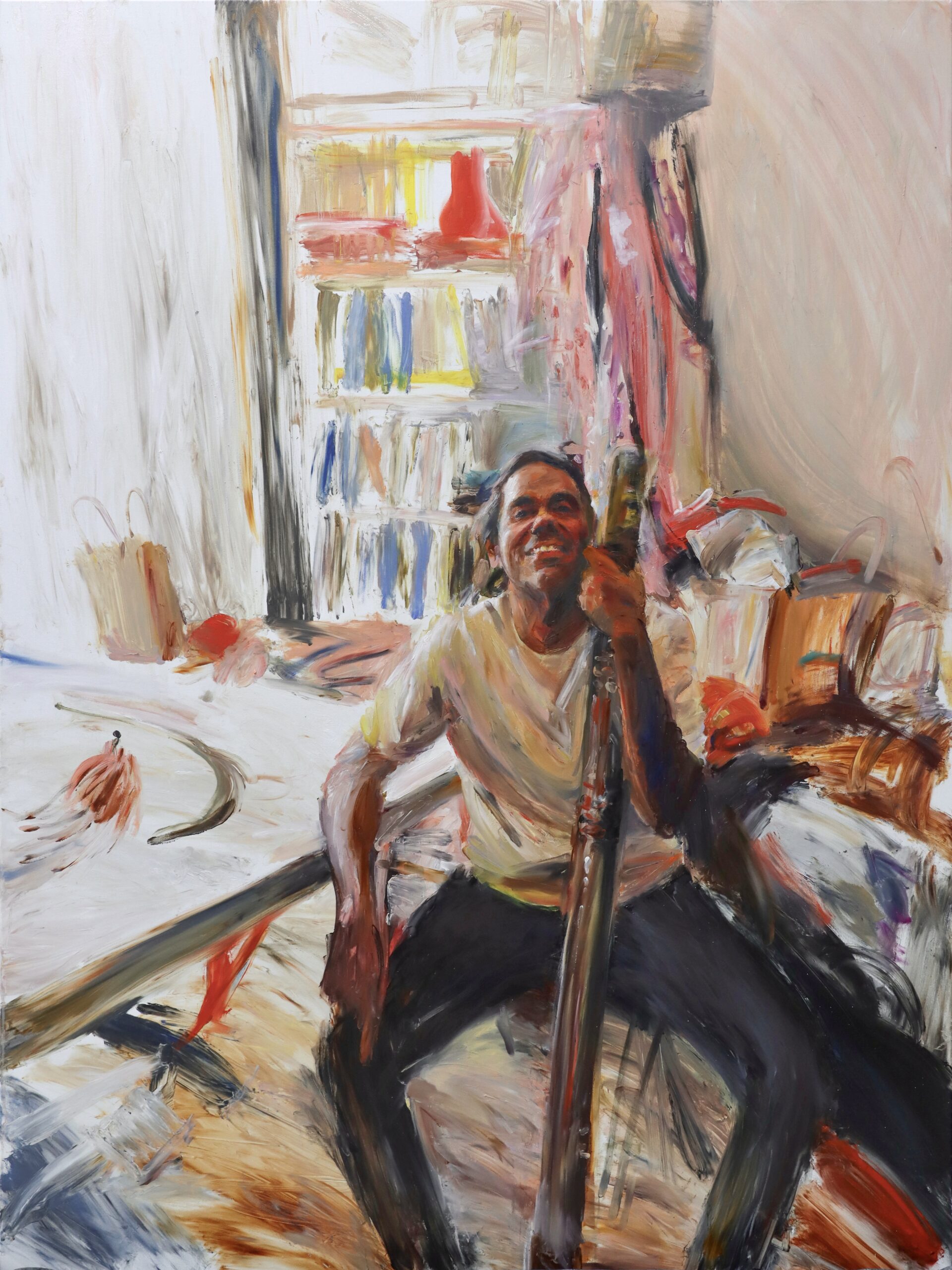Fingerpainting of William Barton